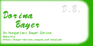 dorina bayer business card